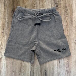 Fear of God Essentials Dark Oatmeal Shorts